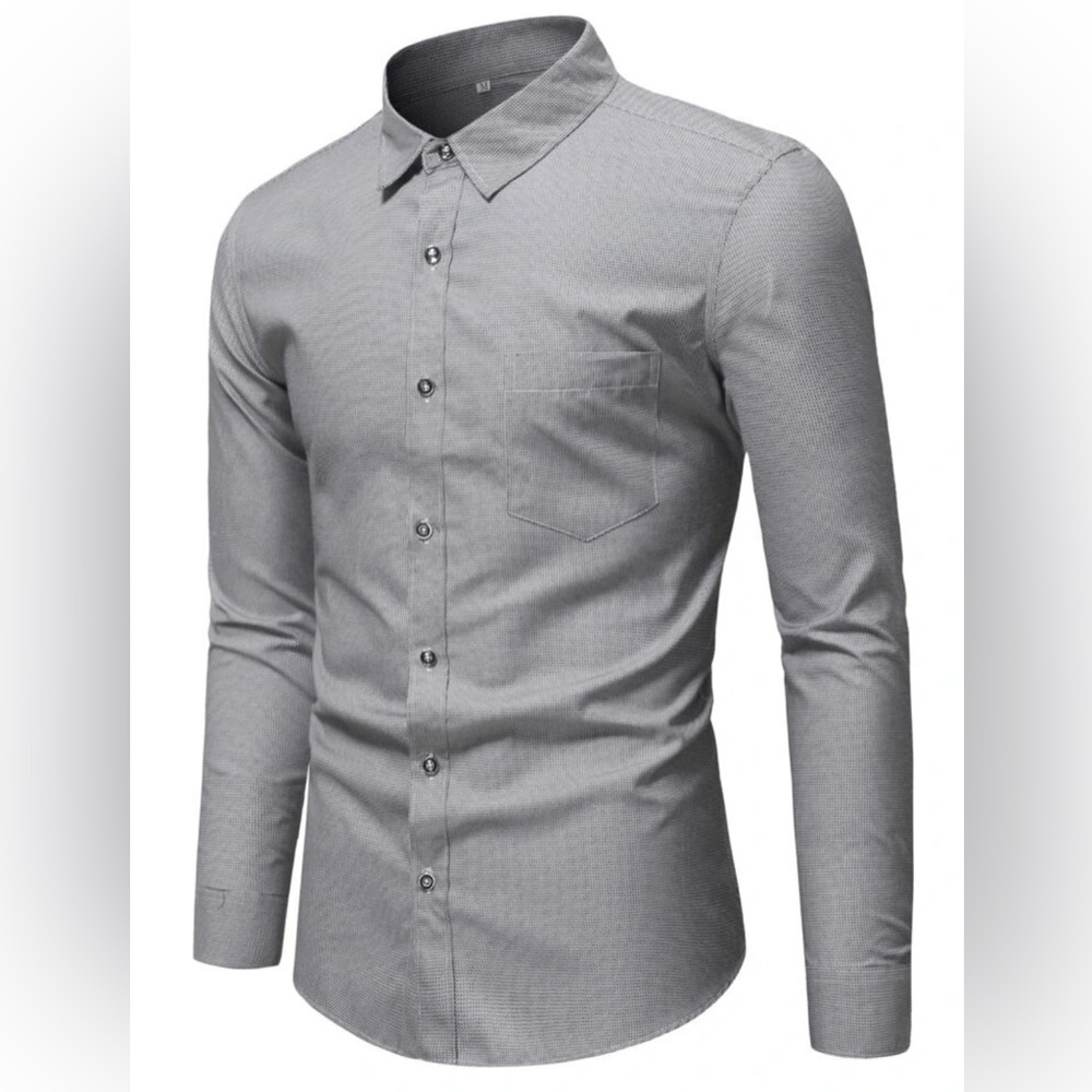 NWT Manfinity Mode Men Patched Pocket Button Up Shirt